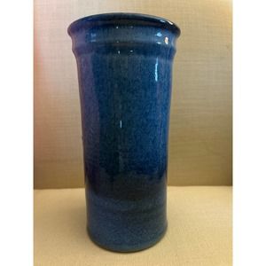 Wine Bottle Cooler Blue Pottery